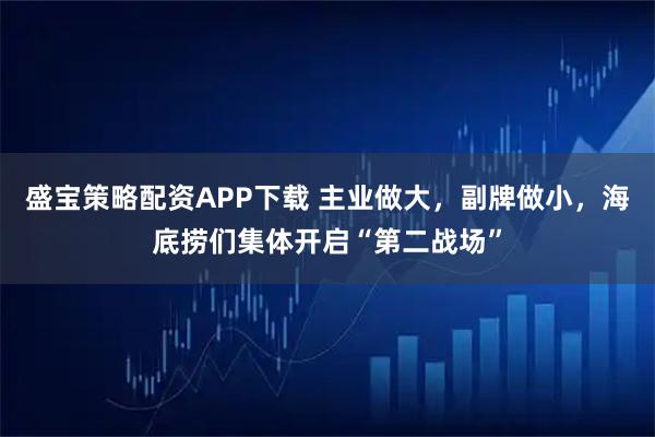 盛宝策略配资APP下载 主业做大，副牌做小，海底捞们集体开启“第二战场”