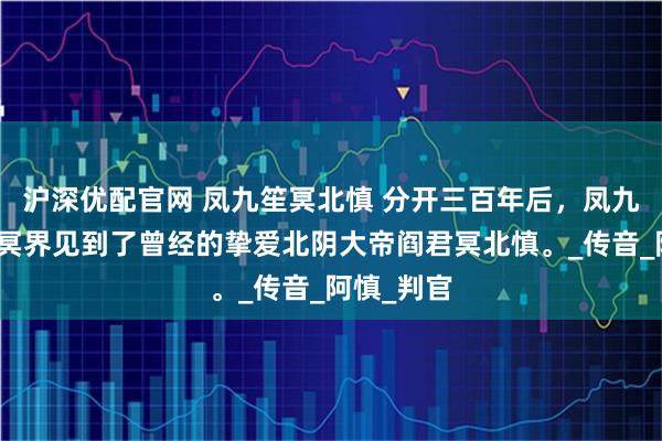 沪深优配官网 凤九笙冥北慎 分开三百年后，凤九笙在地府冥界见到了曾经的挚爱北阴大帝阎君冥北慎。_传音_阿慎_判官